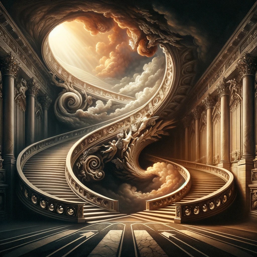 baroque image illustrating a plot twist